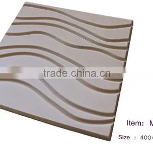 2016 Cheap Leather Panel Interior Decor Wall Covering Idea 3D Wave Panel (Mermaid ) thumbnail-4
