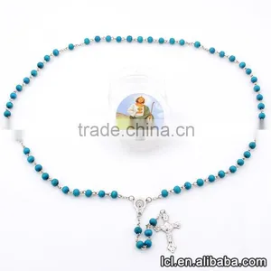 Low Price Wood Bead Necklace, Hot Sale Cross Pendant Necklace thumbnail-1