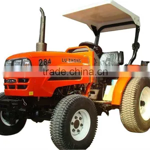 LZ284 28HP 4WD Mini Small Garden Tractor With Rops Sunshade, With 4in1 Loader, Slasher Mower, Backhoe, Wood Chipper Etc. thumbnail-1