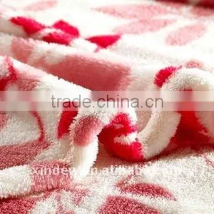 100% Polyester Flower Coral Fleece Blanket With High Quality and Good Price thumbnail-1