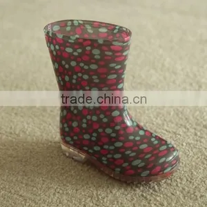 Kids Winter Warm Lining PVC Rain Boots thumbnail-6