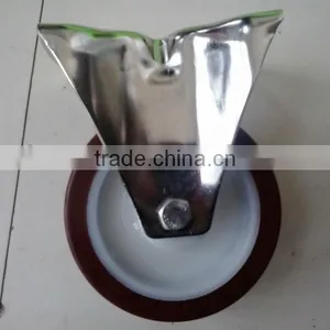 4" Industrial Caster/stainless Steel PU Caster thumbnail-1