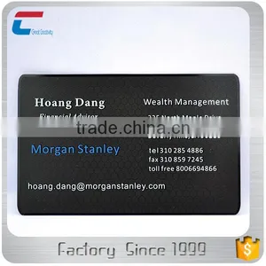 Standard 85*54mm Matte Black Etch Reverse and Filling Color Business Card thumbnail-1