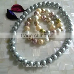 Loose Round Imitation Pearl Multicolor for Bacelet Pendant Necklace thumbnail-3