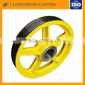 Good Quality of Cast Iron Elevator Wheel/Elevator Wheel Casts/wheel Casting thumbnail-1
