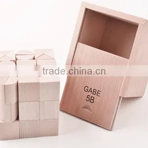Froebel Baby Kids Toys Creativity Developing Wooden Cube Gabe 5B Learning Educational Preschool Training thumbnail-2