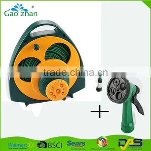 15M / 50FT Portable Pvc Garden Hose / Roll Flat Water Hose With Spray Nozzle thumbnail-1