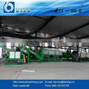 Waste PE PP Plastic Film Crushing Washing Recycling Line thumbnail-3