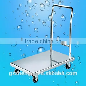 Hot Sales Strong Stainless Steel Flatbed Push Cart thumbnail-1