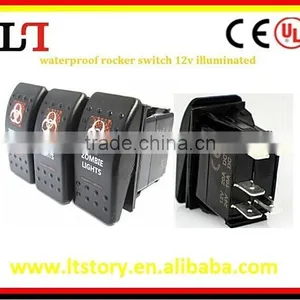 Waterproof Rocker Switch 12v Illuminated thumbnail-1