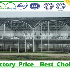 Double Inflatable Film Prefabricated Greenhouse With Hydroponic System thumbnail-4