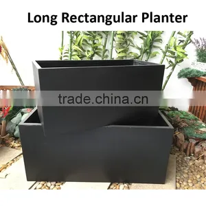 Outdoor Light Weight Long Rectangular Planter thumbnail-1