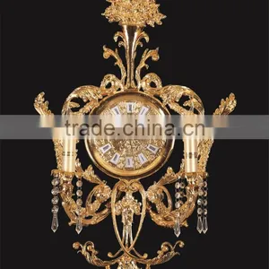 Amazing Flower Decorative Wall Clock, Copper Cast Wall Clock, French Elegant Design Wall Clock thumbnail-4