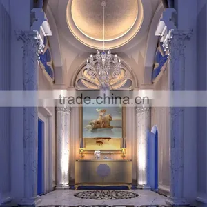 Romantic Luxurious European 3D Interior Rendering Design For Lobby, Design Service With Furnishing thumbnail-1