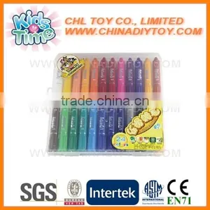 Recyclable Colorful Gel Crayon, Promotional Easily Clean up Non Toxic Silky Crayon, Wholesale Twisted Washable Crayon thumbnail-2