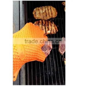 Kitchen Durable Kitchen Five Fingers Silicone Glove / Silicone Oven Glove /silicone Heat Resistant Glove KT-C141 thumbnail-3