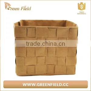 Washable Kraft Paper Weave Storage Cube Decor thumbnail-5