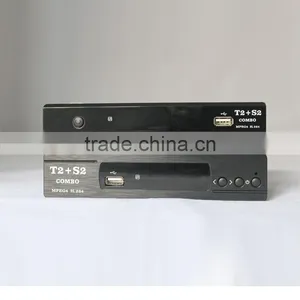HD H.265 Sunplus 1505B Professional Combo DVB-T2+S2 TV Receiver Cheap Digital Satellite Set Top Box Free Redtube Porn Video thumbnail-4