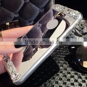 Cell Phone Case With Mirror,TPU Mirror Diamond Phone Case for IPhone 6S 6Plus thumbnail-2
