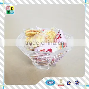 Modern Design Custom Acrylic Tray for Fruits/simple Design Clear Acrylic Dishes for Fruits Made in China Low Price thumbnail-2
