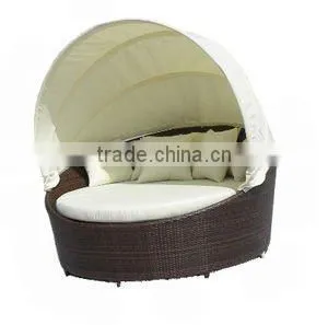 2016 Modern Rattan Hotel Furniture Daybed Sectional Sofa Bed thumbnail-4