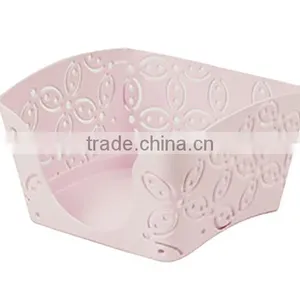 Pink Arc-shaped Metal Punched Office Desktop Note Holder thumbnail-2