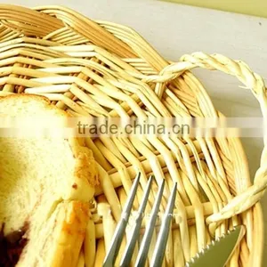 Wholesale Eco - Friendly Handmade Durable Brown Wicker Bread Fruit Basket With Cover thumbnail-5
