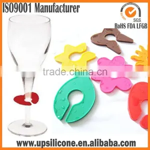 Colorful Silicone Wine Charms Silicone Glass Markers Silicone Drink Markers thumbnail-1