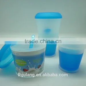2017 Wholesale Plastic Cereal to Go Breakfast Cup /plastic Cereal Cup With Spoon thumbnail-4