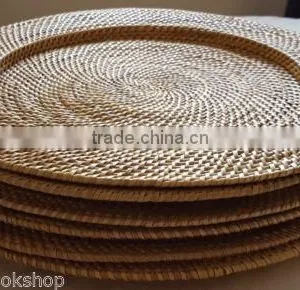 Rattan Charger Plates for Restaurant, Wedding thumbnail-5
