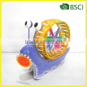 Popular Outdoor Garden Decor Iron Snail Windmill thumbnail-1