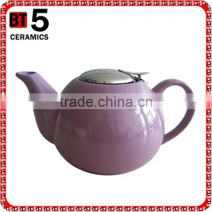 BTHJC-8 Factroy Direct Wholesale Ceramic Color Teapot thumbnail-1