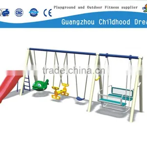 (CHD-862) Happy Childhood Games Swing Set, Funny Outdoor Swing, Residential Baby Swing thumbnail-1