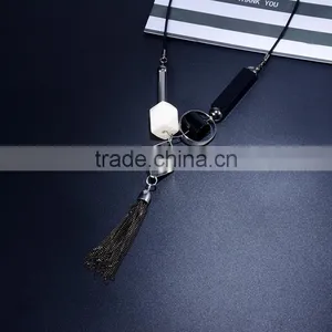 Geometric Necklace Assorted Irregular Pattern Beads Chain Necklace Chain Tassel Long Sweater Necklace thumbnail-2