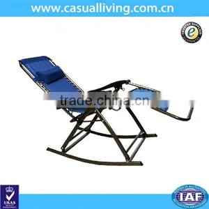 Folding Double Rocking Chair Steel Frame Chair thumbnail-1