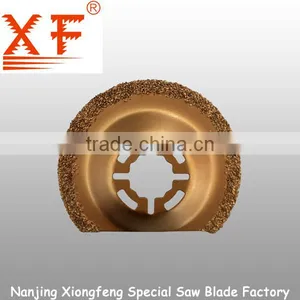 XF-H030:Tungsten Carbide Grit Grout Removal Oscillating Multi Tool Saw Blade thumbnail-1