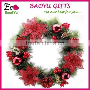 Beautiful Christmas Wreath Christmas Decoration Christmas Gifts Wreath Wholesale thumbnail-1