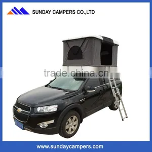 Waterproof Tent House Camping Trailer Roof Tent Hard Shell Manufacturer thumbnail-2