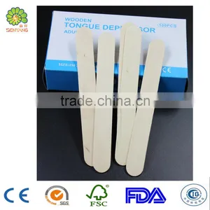 High Quality Disposable Wooden Custom Medical Tongue Spatula Depressor thumbnail-5