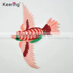Hot Sale New Bird Custom Embroidery Patch for Clothing Jackets WEF-106 thumbnail-1