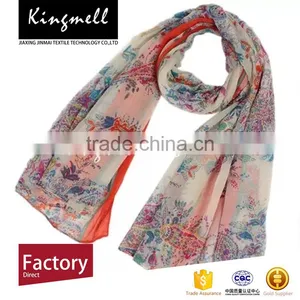 No MOQ Custom-made Digital Printing Pashmina Scarf thumbnail-2