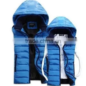 Sleeveless Jacket 2017 Autumn Winter Casual Hooded Vests Men Women High Quality Cotton-padded Waistcoat Lover Vest Winter thumbnail-1