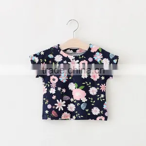 Baby Clothes Girl Dandelion Glasses Bike Pattern Tee Shirt thumbnail-2