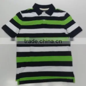 Boys Smart Collar Tees in Interesting Stripes thumbnail-4