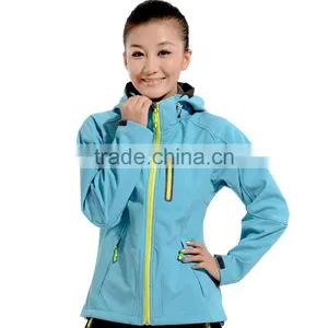 100 Polyester Women Outdoor Sportswear Jacket Soft Shell Jacket thumbnail-2