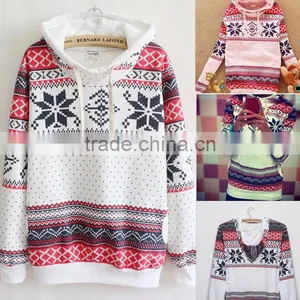 New Fashion Women's Hooded Pullover Tops Hoodie Sweatshirt Jumper Autumn Sweater thumbnail-1