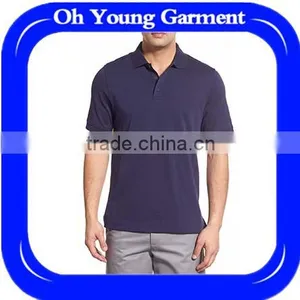 Oem Factory Cheap Wholesale Blank t Shirt Design for Men Polo Shirt Brand Online Shopping Cotton Pique Golf Polo Shirt for Man thumbnail-1