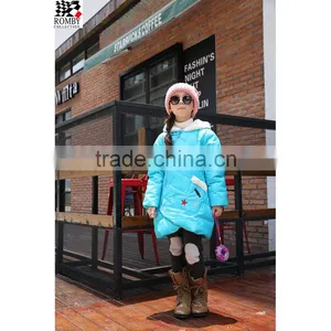 Girls Down Hoodie Warm Outerwear Down Jackets Coats thumbnail-1