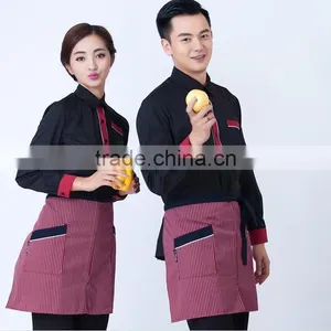 Custom Good Quality Elestic Pants Hotel Staff Uniform , Hotel Uniform Design for Waiter and Waitress thumbnail-6