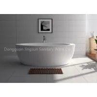Oval Solid Surface Bathtub thumbnail-1
